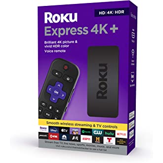 Roku Express 4K+ 2021 | Streaming Media Player HD/4K/HDR with Smooth Wireless Streaming and Roku Voice Remote with TV…